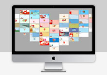 电脑端jquery+html桃心表白相册单页模板源