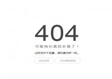 自适应超简洁的浮云语录404错误页面