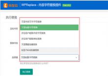 WPReplace网站内容批量替换插件下载