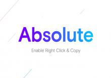 Absolute Enable Right Click Copy解除网站