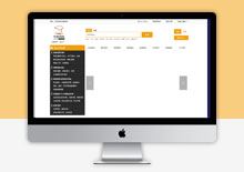 电脑端橙色html电子商城整站模板下载