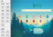 电脑端bootstrap框架自适应高仿bing网站模
