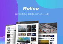 电脑端Relive 3.1自媒体博客WordPress主题模板下载下载