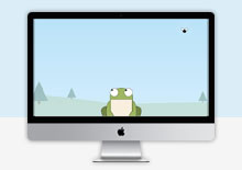HTML5响应式青蛙吃苍蝇网页小游戏源码
