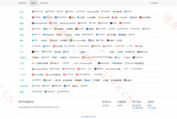 自适应ASP垂直导航书签网站源码